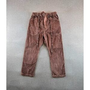 Dr. Collectors Teddy‎ Forever Corduroy Pants Womens M Rust Drop Crotch Baggy